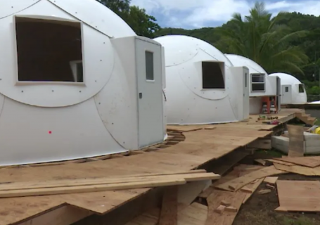 The state’s first igloo dome shelters open to help Hawaii’s homeless