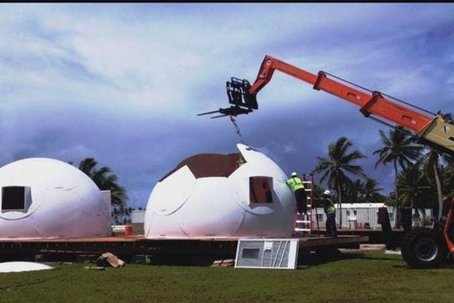 Church sees cheap, igloo-like domes as answer to homelessness