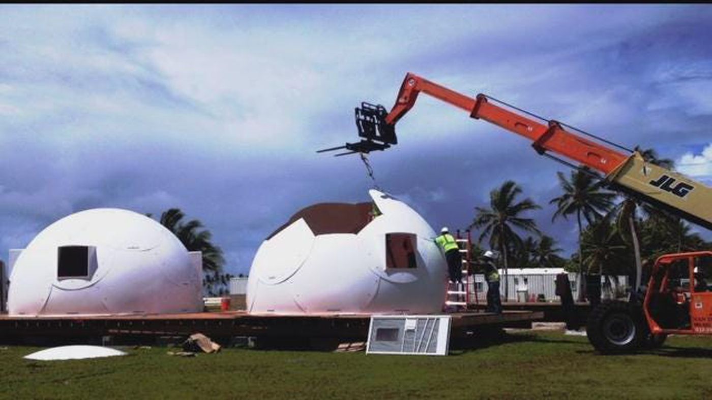 Church sees cheap, igloo-like domes as answer to homelessness