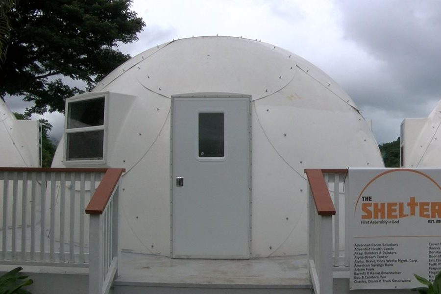 Kaneohe church’s igloo-like dome shelters to house homeless families