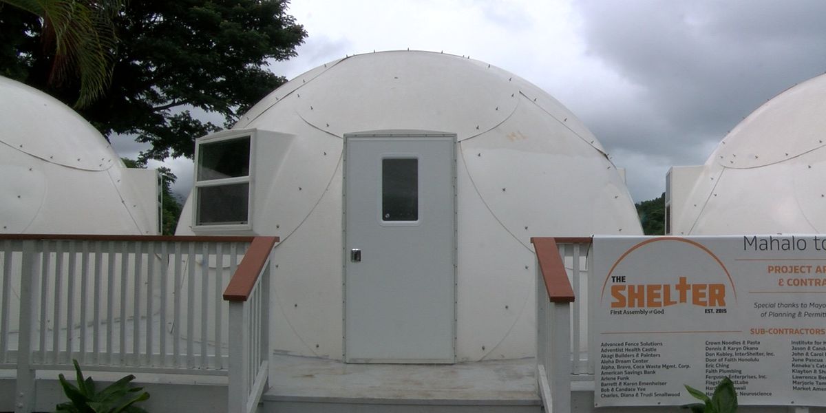 Kaneohe church’s igloo-like dome shelters to house homeless families