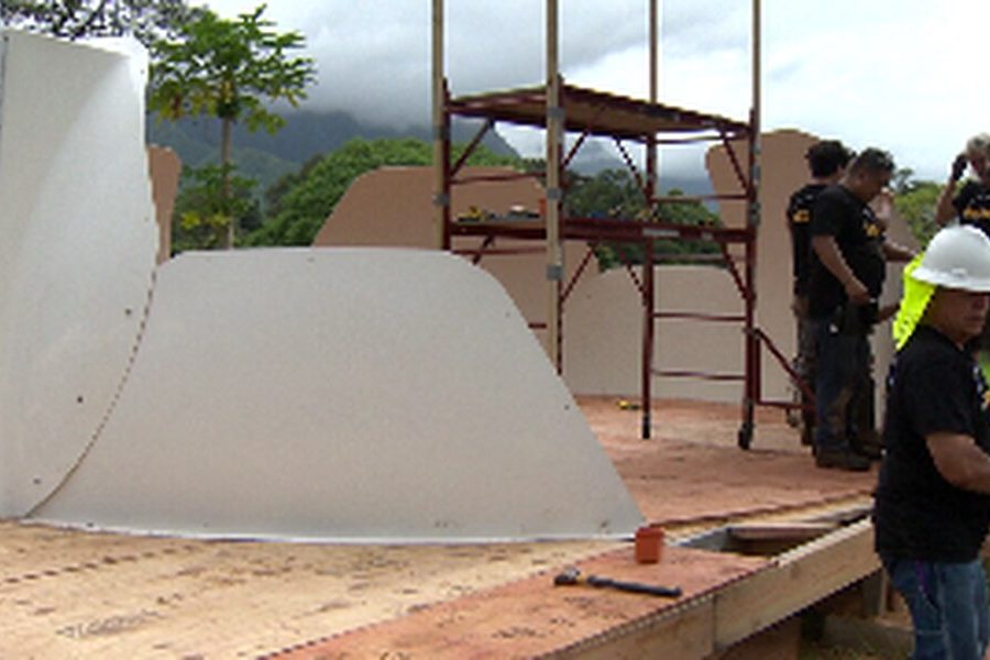 After years of debate, construction has begun on igloo-shaped shelters for homeless